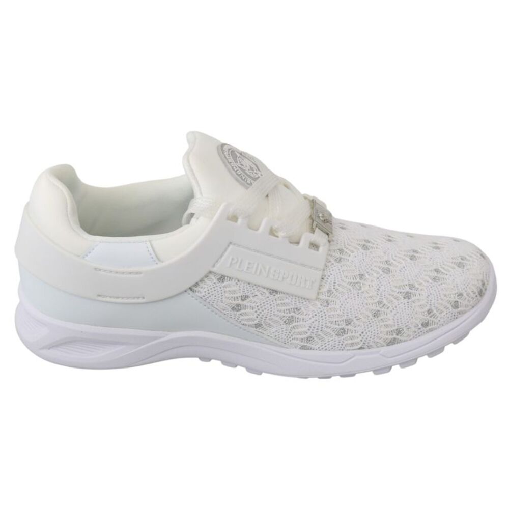 Philipp Plein White Polyester Casual Sneakers Women's Shoes